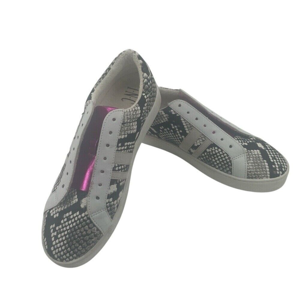 INC Sneakers Women's 9 Snake Print Danelia Animal Print Shoes No shoelaces*